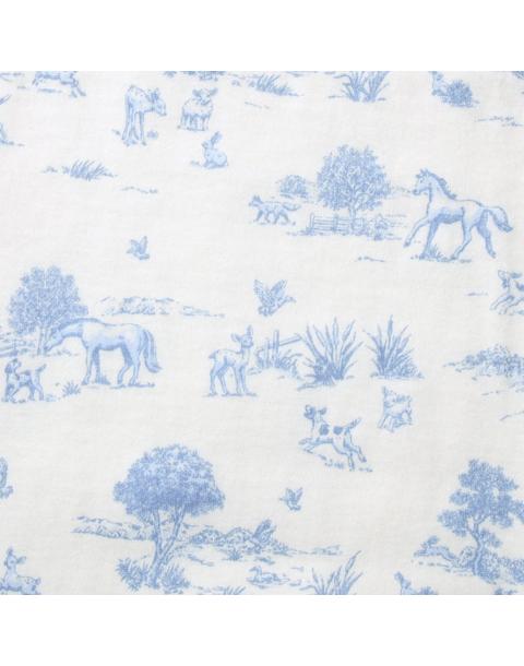 Baby Meadow Toile Blanket