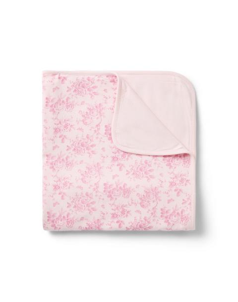 Baby Floral Toile Blanket