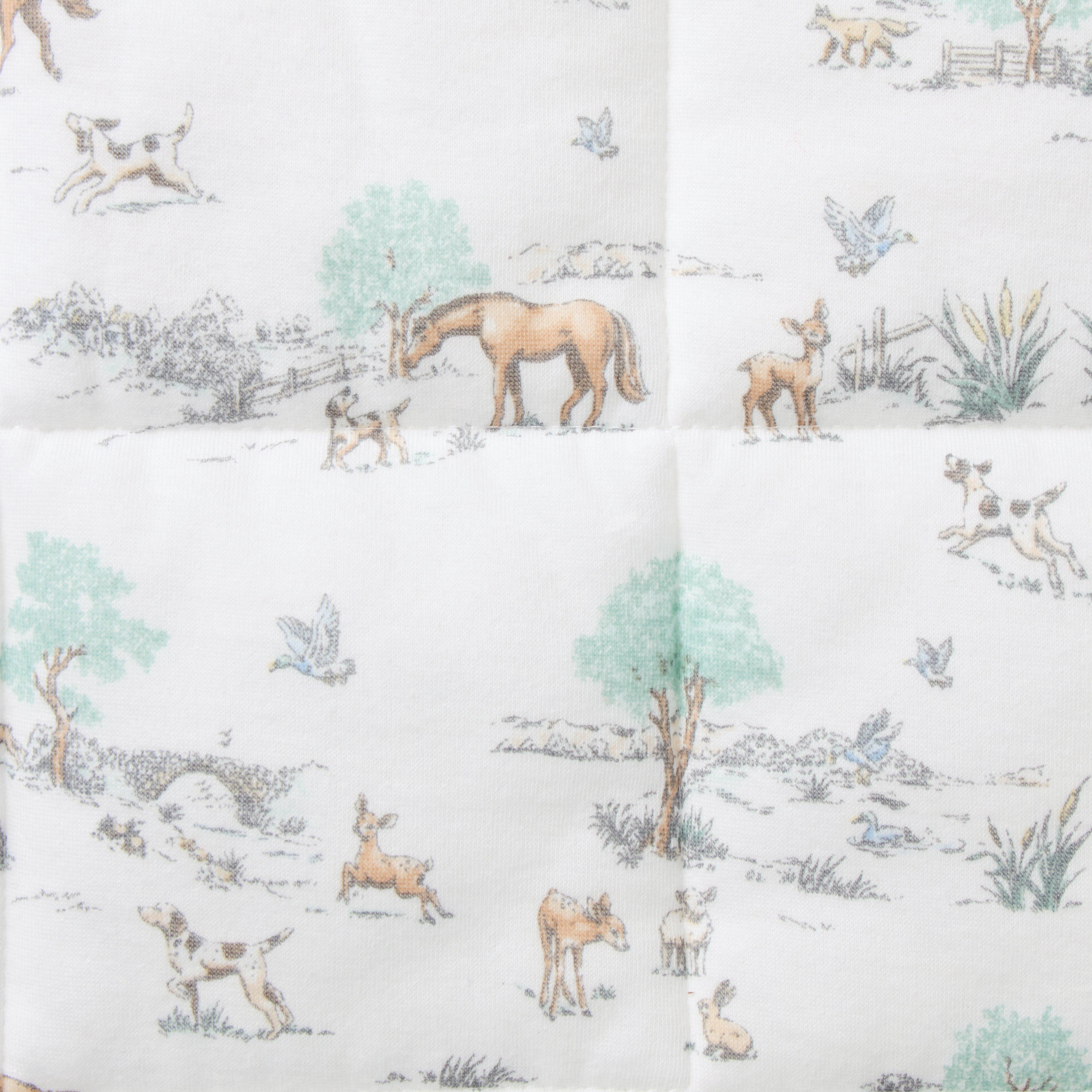 Baby Quilted Meadow Toile Blanket image number 1