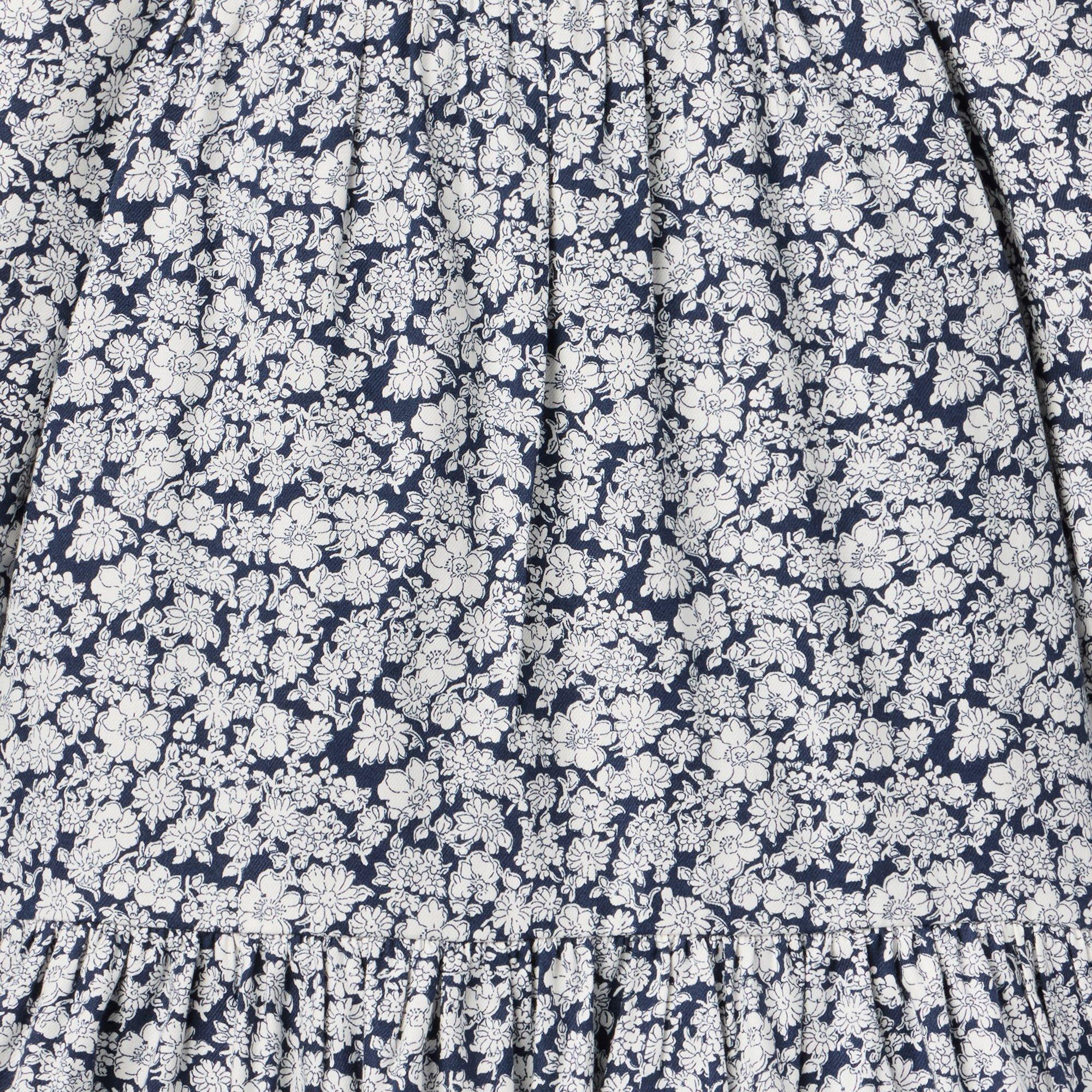 Floral Lace Trim Tiered Dress image number 1