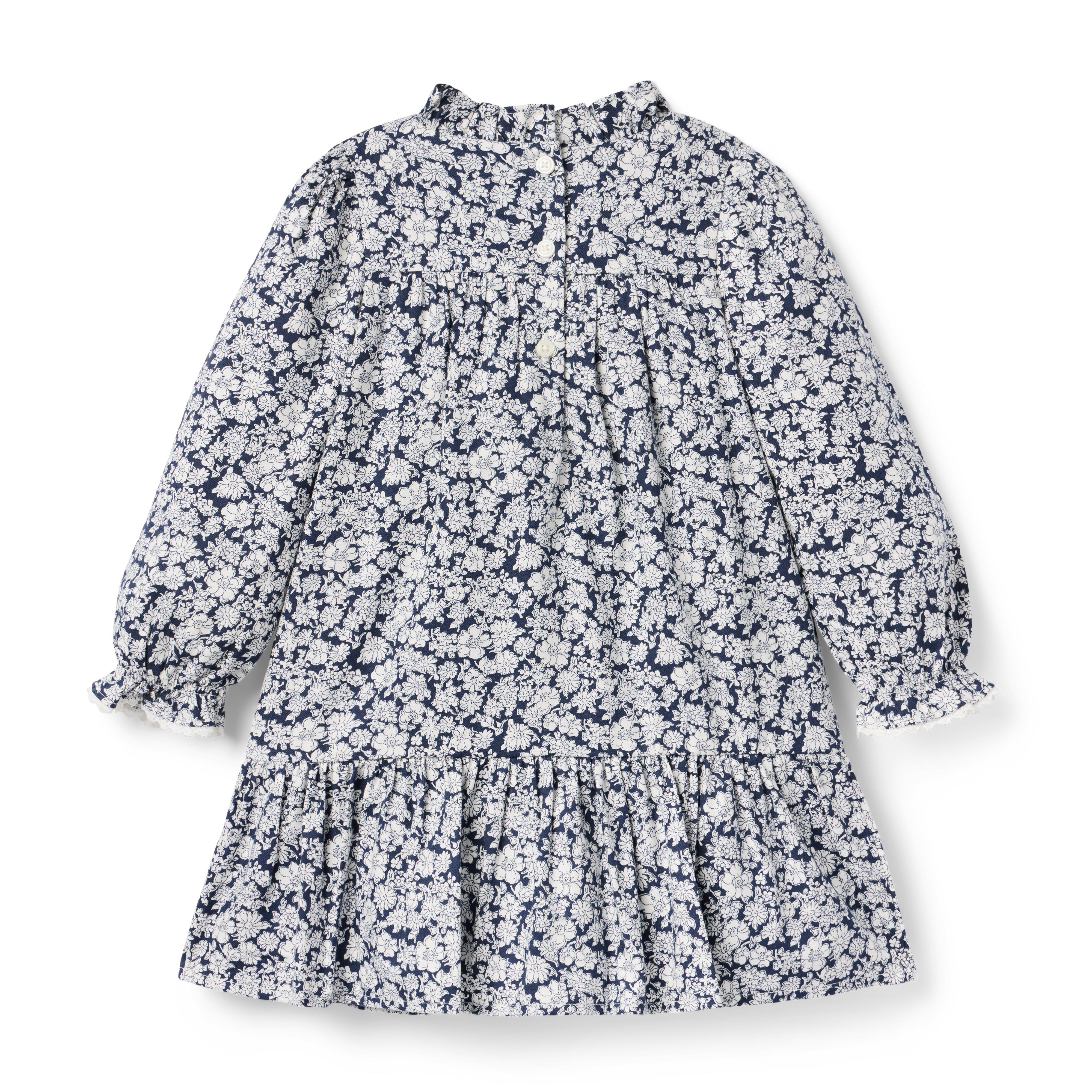 Floral Lace Trim Tiered Dress image number 2
