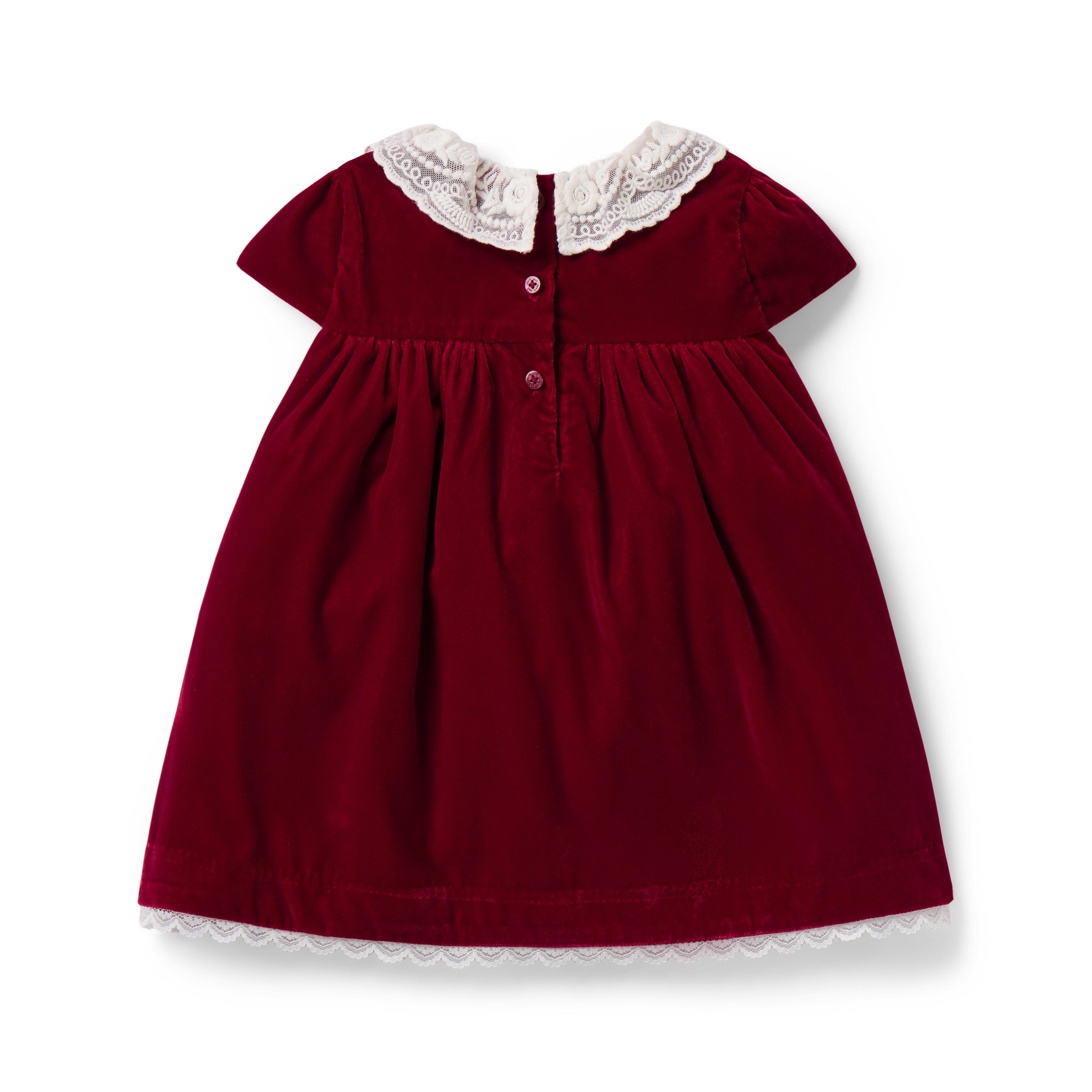The Velvet Lace Collar Baby Dress image number 2