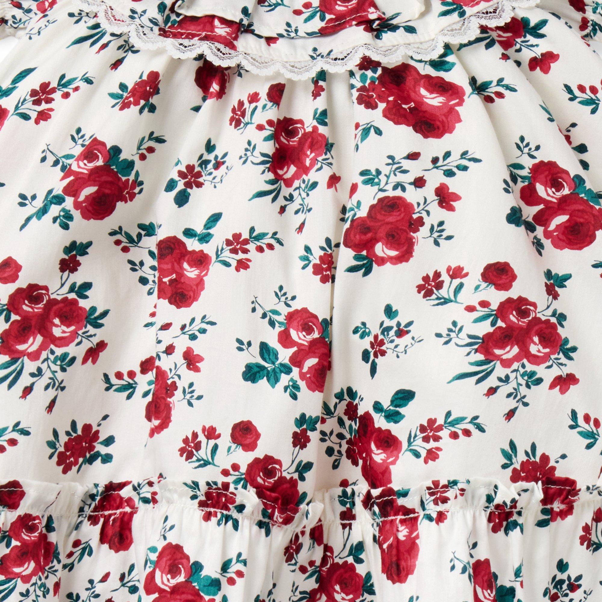 Baby Floral Lace Trim Dress image number 1