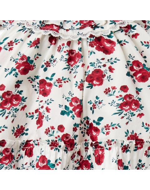 Baby Floral Lace Trim Dress