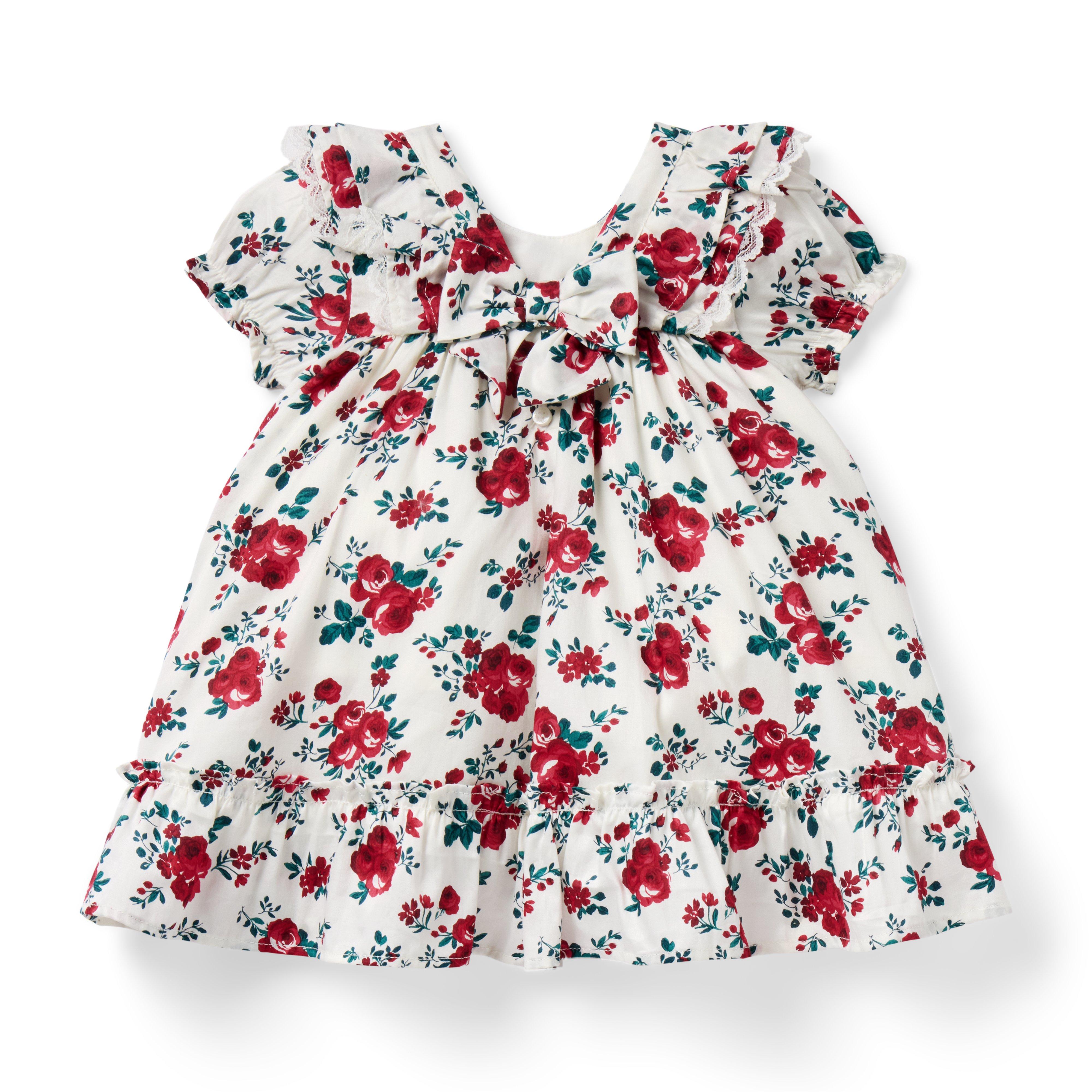 Baby Floral Lace Trim Dress image number 2