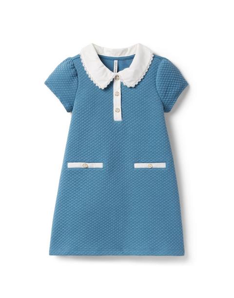 Quilted Collared Dress