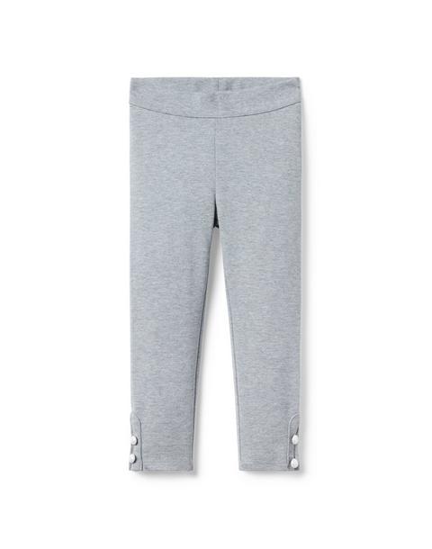 Pearl Button Cuff Ponte Pant