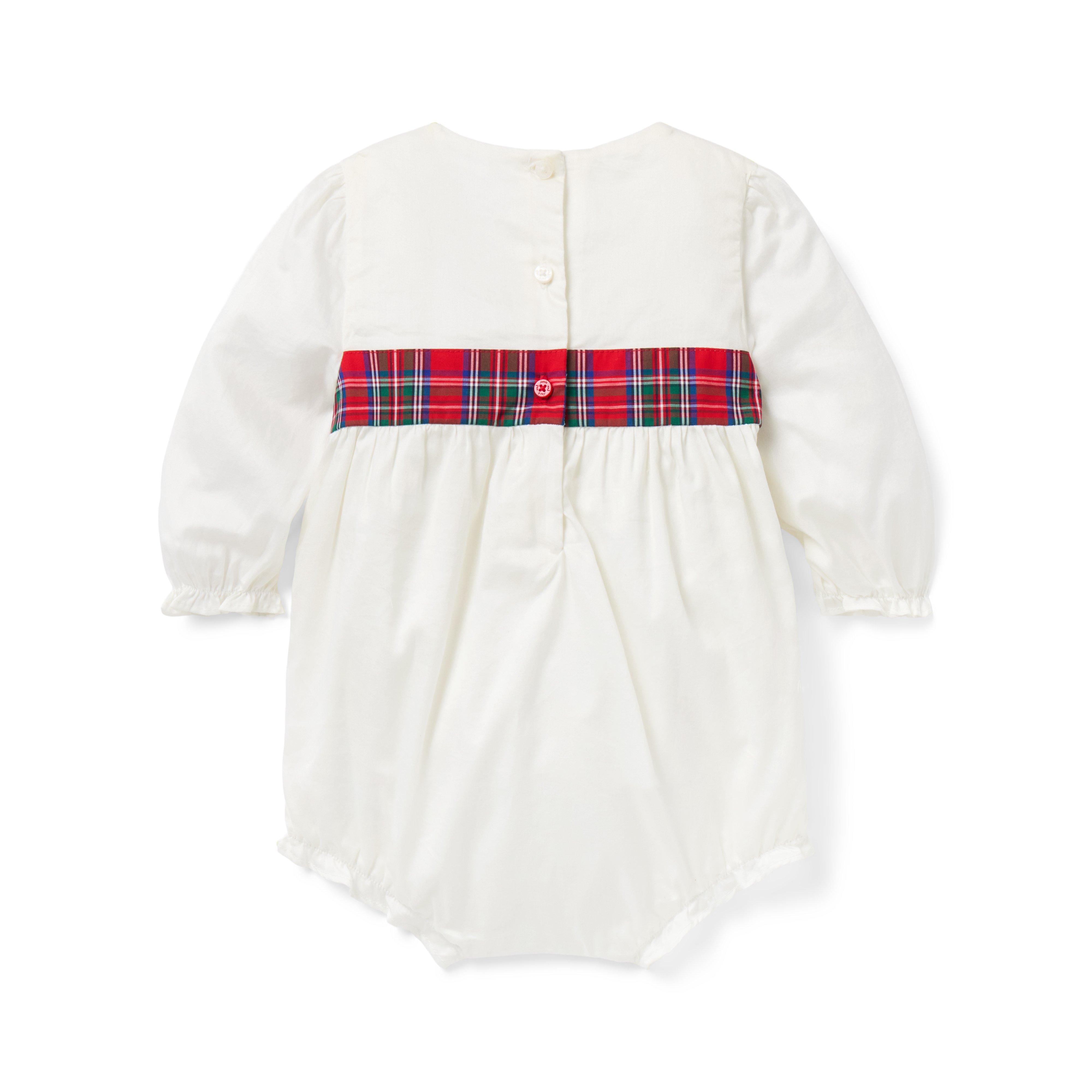 The Tartan Bow Baby Romper image number 2