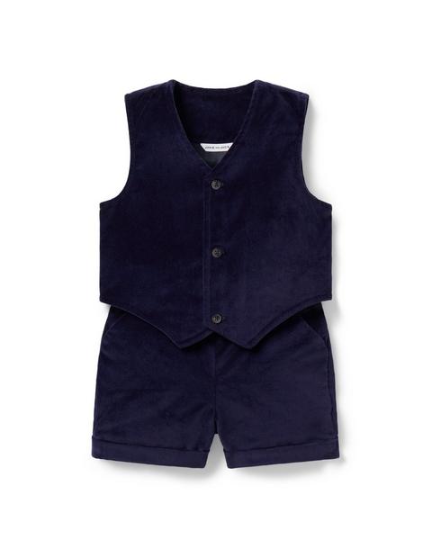 The Well Suited Velvet Baby Set