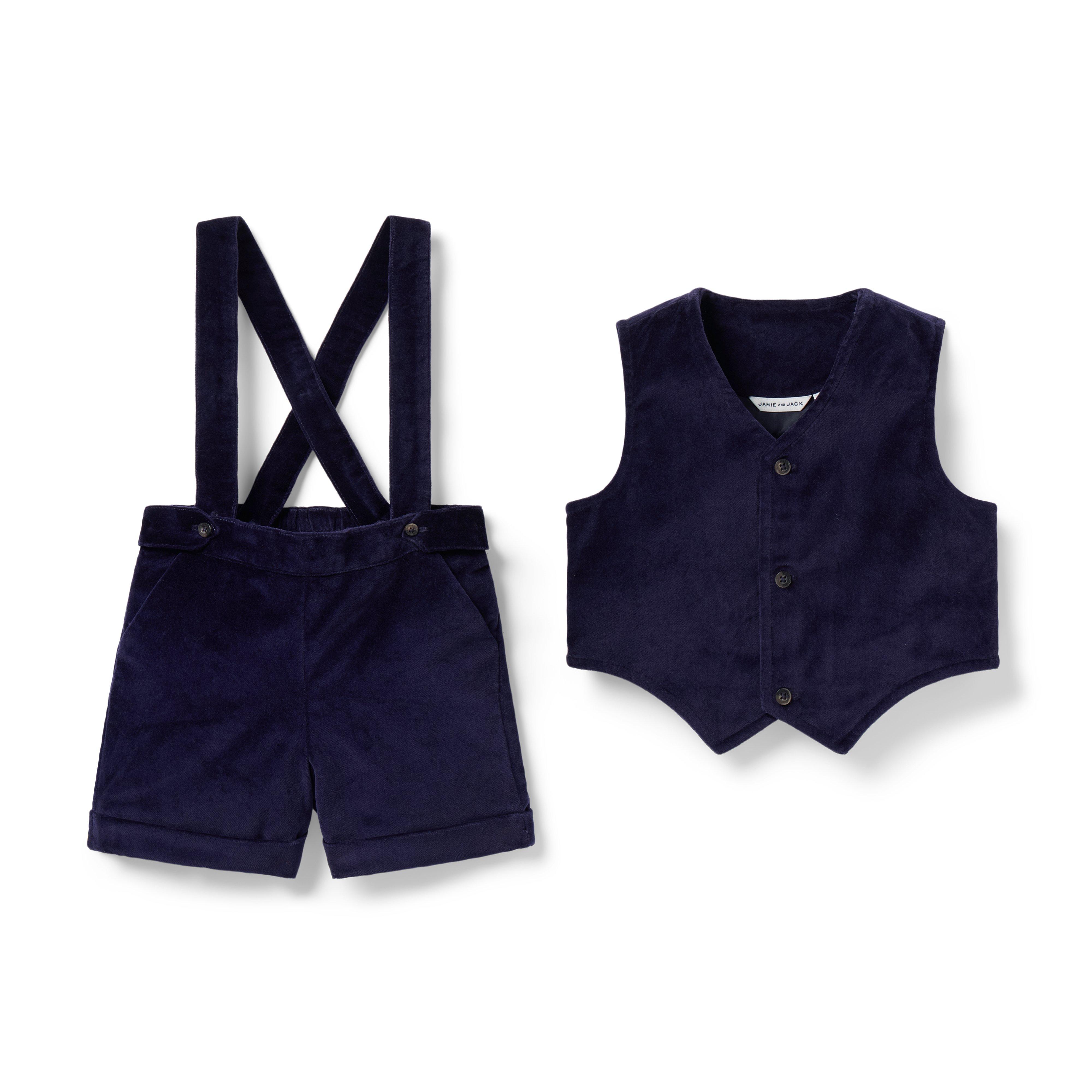 The Well Suited Velvet Baby Set image number 1