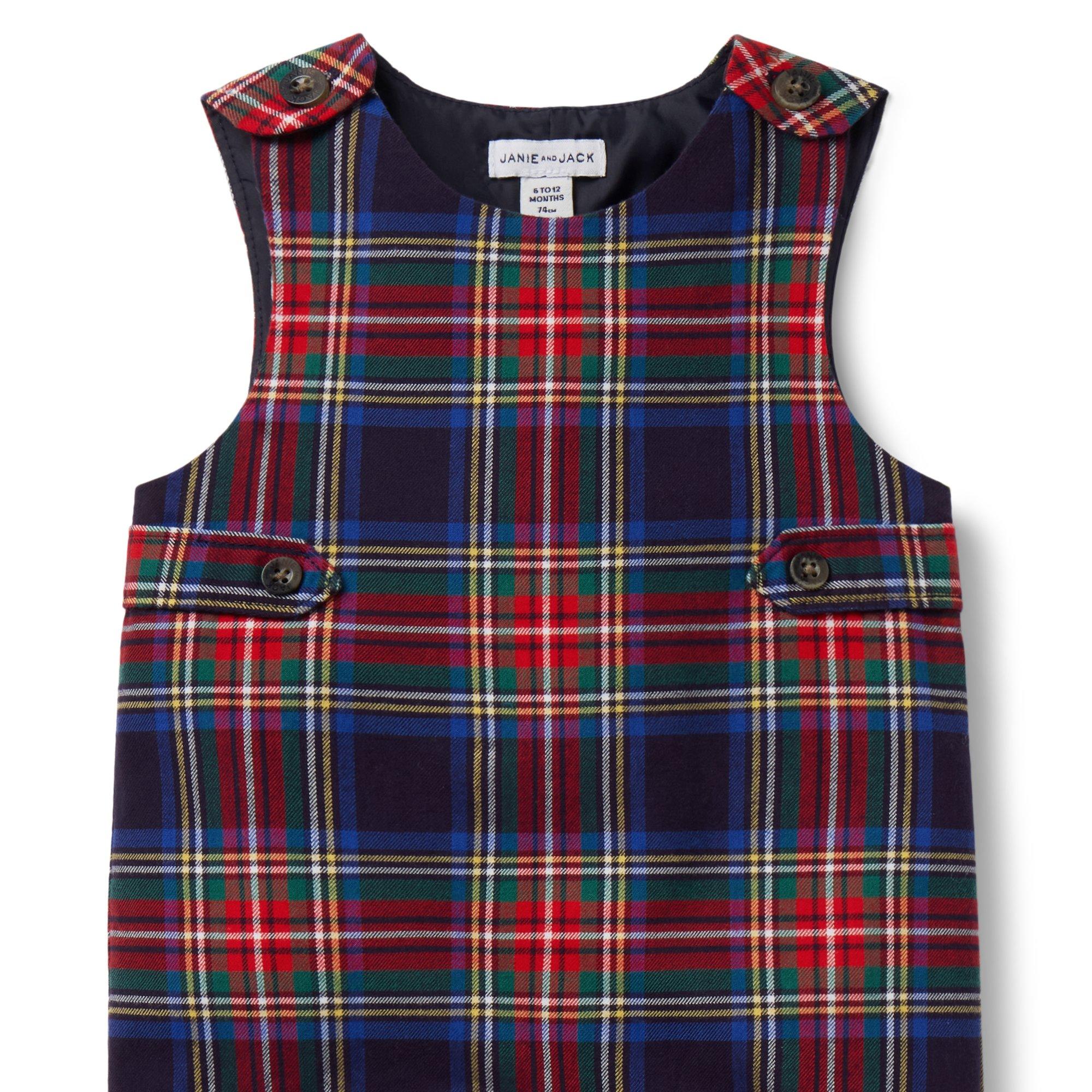 The Tartan Traditions Baby Overall image number 1