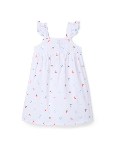 Classic Nightgown In Nautical Icon