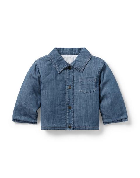Baby Chambray Puffer Jacket