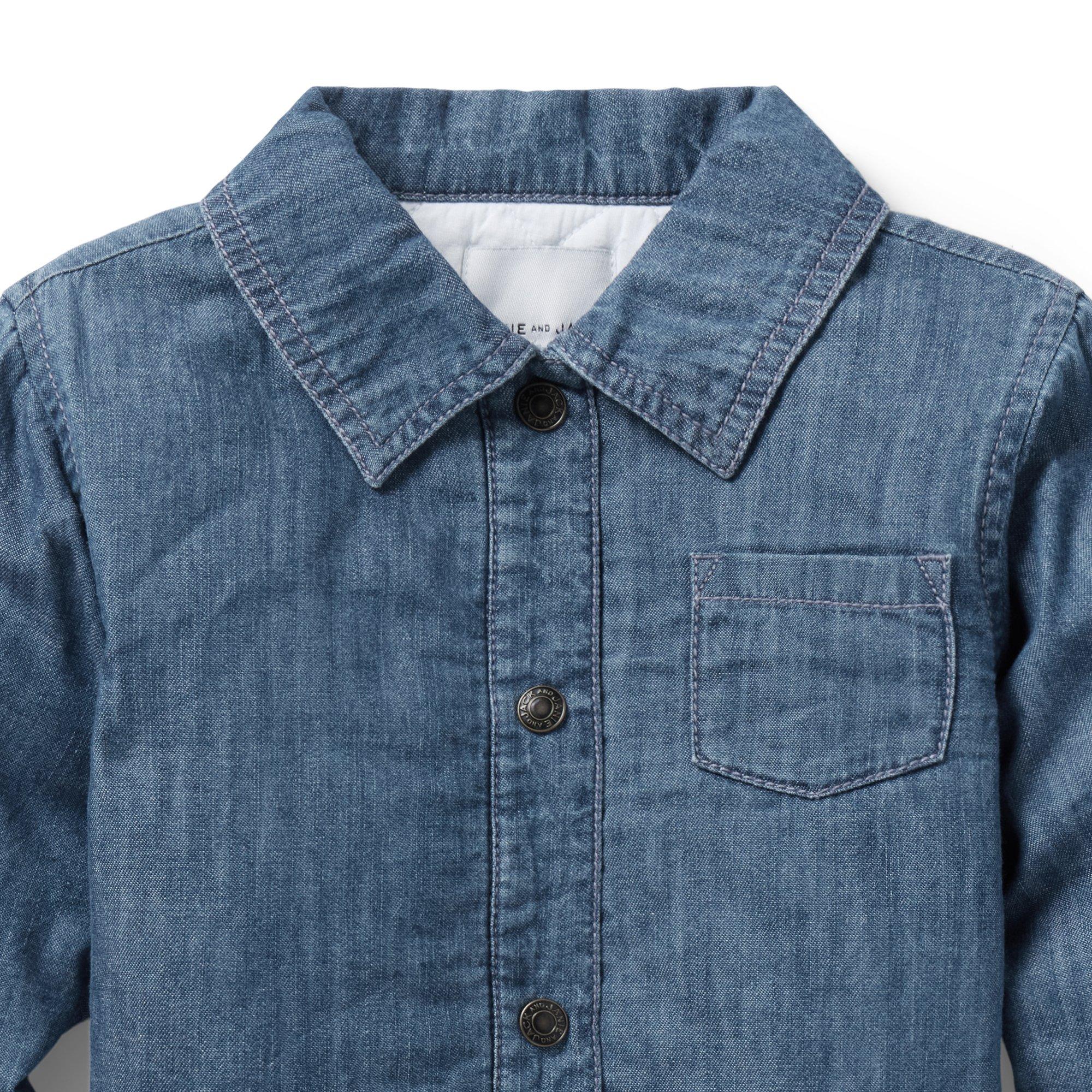 Baby Chambray Puffer Jacket image number 1