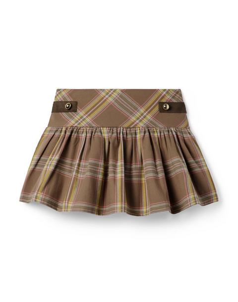 Plaid Ruffle Skirt