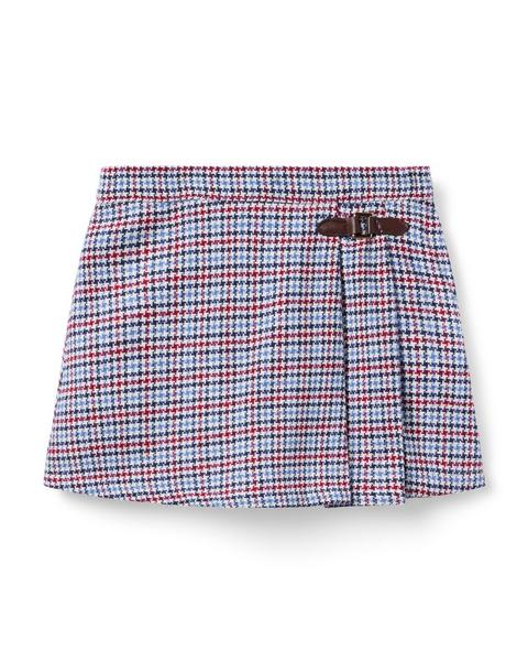 Houndstooth Buckle Skirt