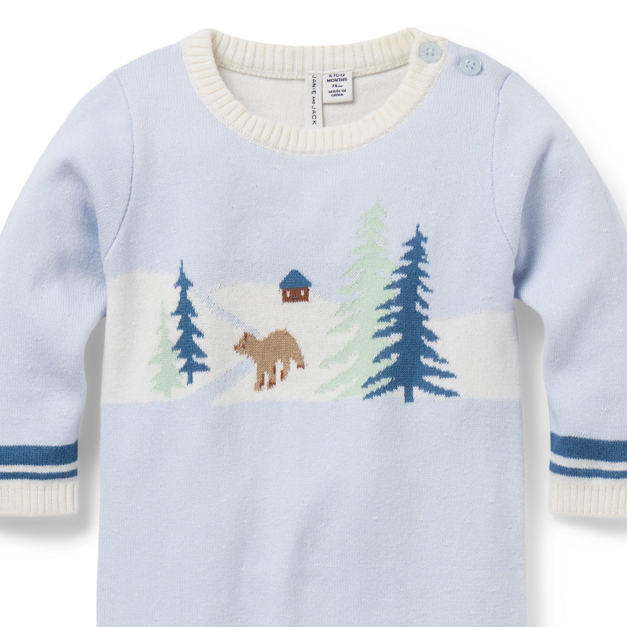 Baby Bear Sweater One-Piece image number 1