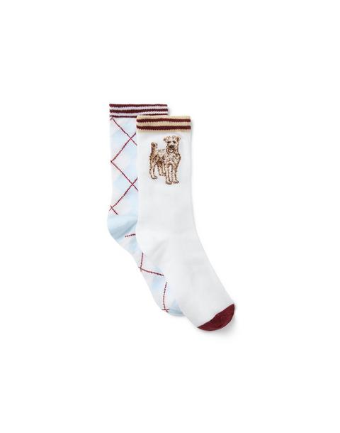 Argyle And Dog Sock 2-Pack