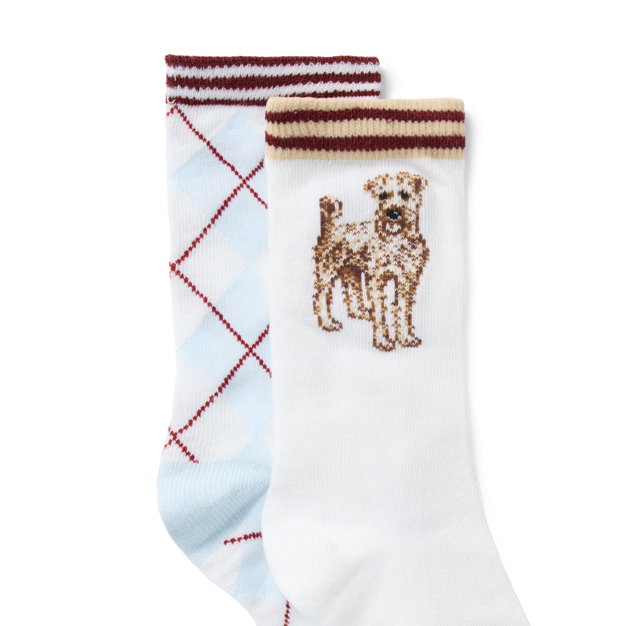 Argyle And Dog Sock 2-Pack image number 1