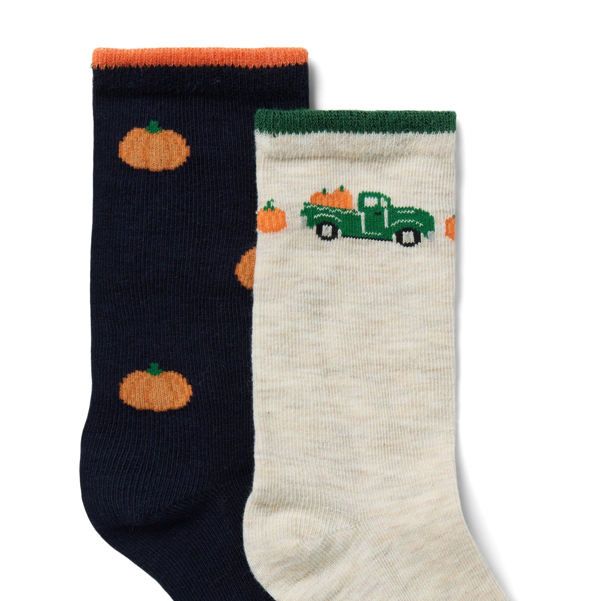 Pumpkin Sock 2-Pack image number 1