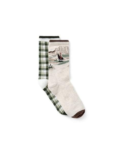 Cowboy And Plaid Sock 2-Pack