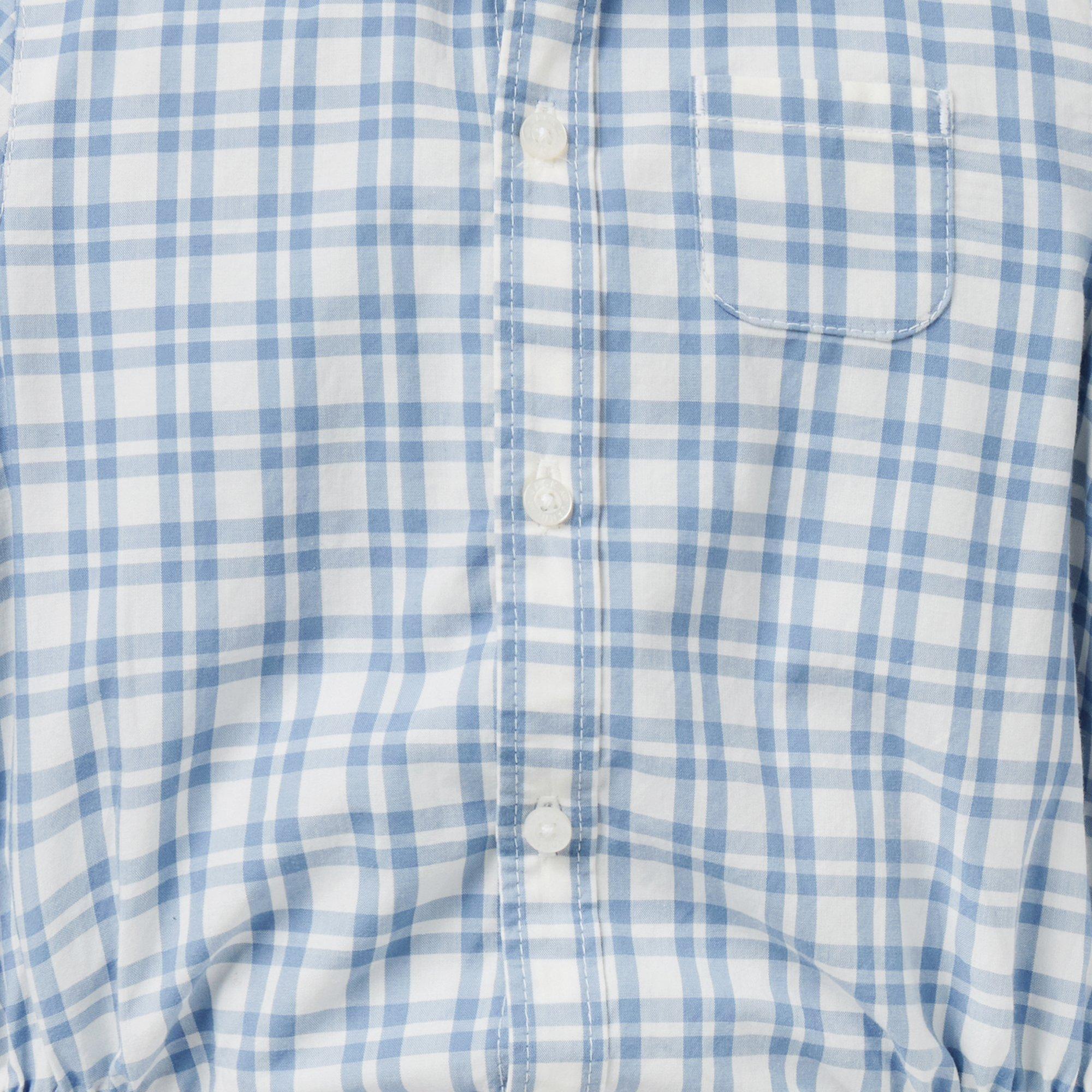 Baby Plaid Poplin Bodysuit image number 1