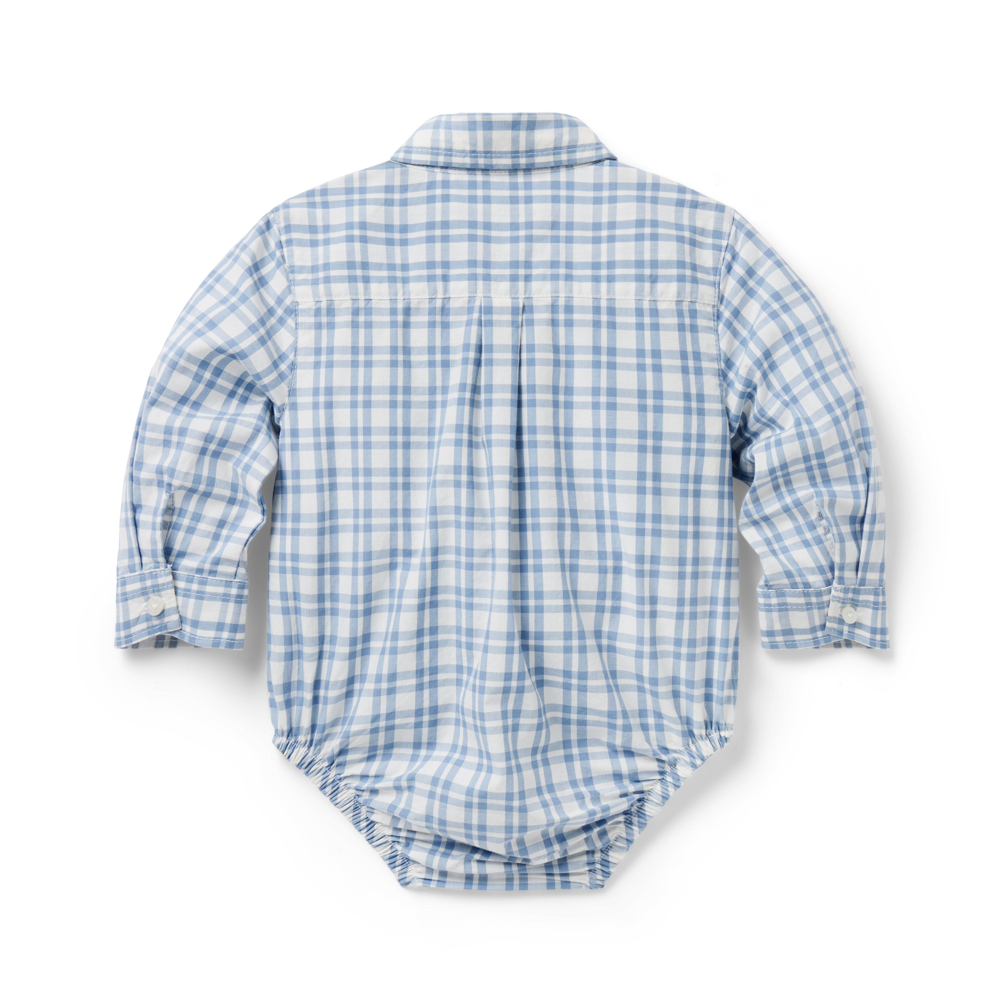 Baby Plaid Poplin Bodysuit image number 2