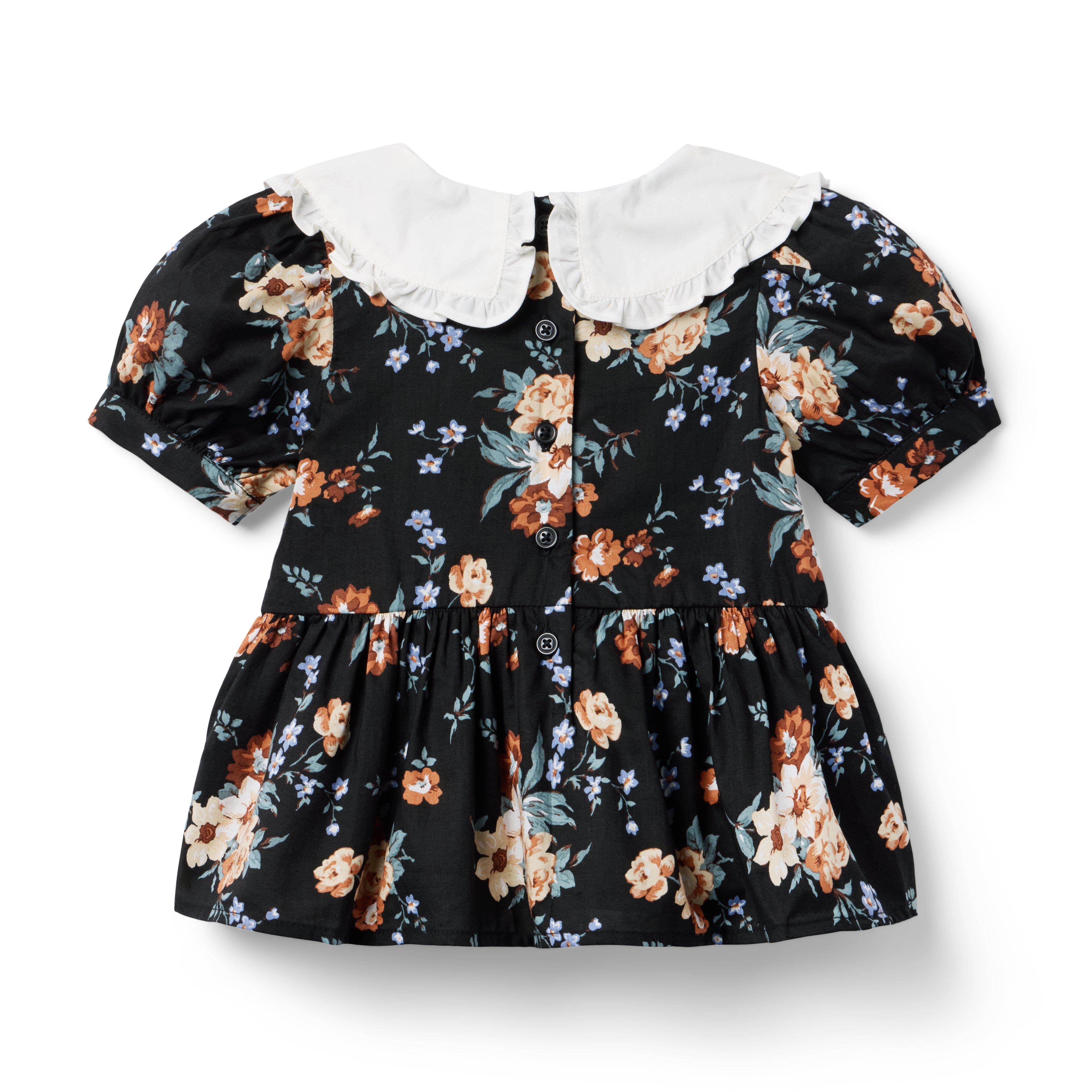 Floral Collared Peplum Top image number 2