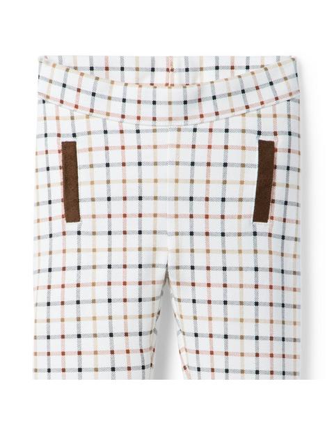 Plaid Ponte Pant