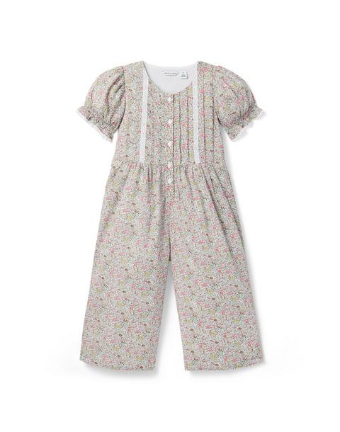 Ditsy Floral Pintuck Jumpsuit