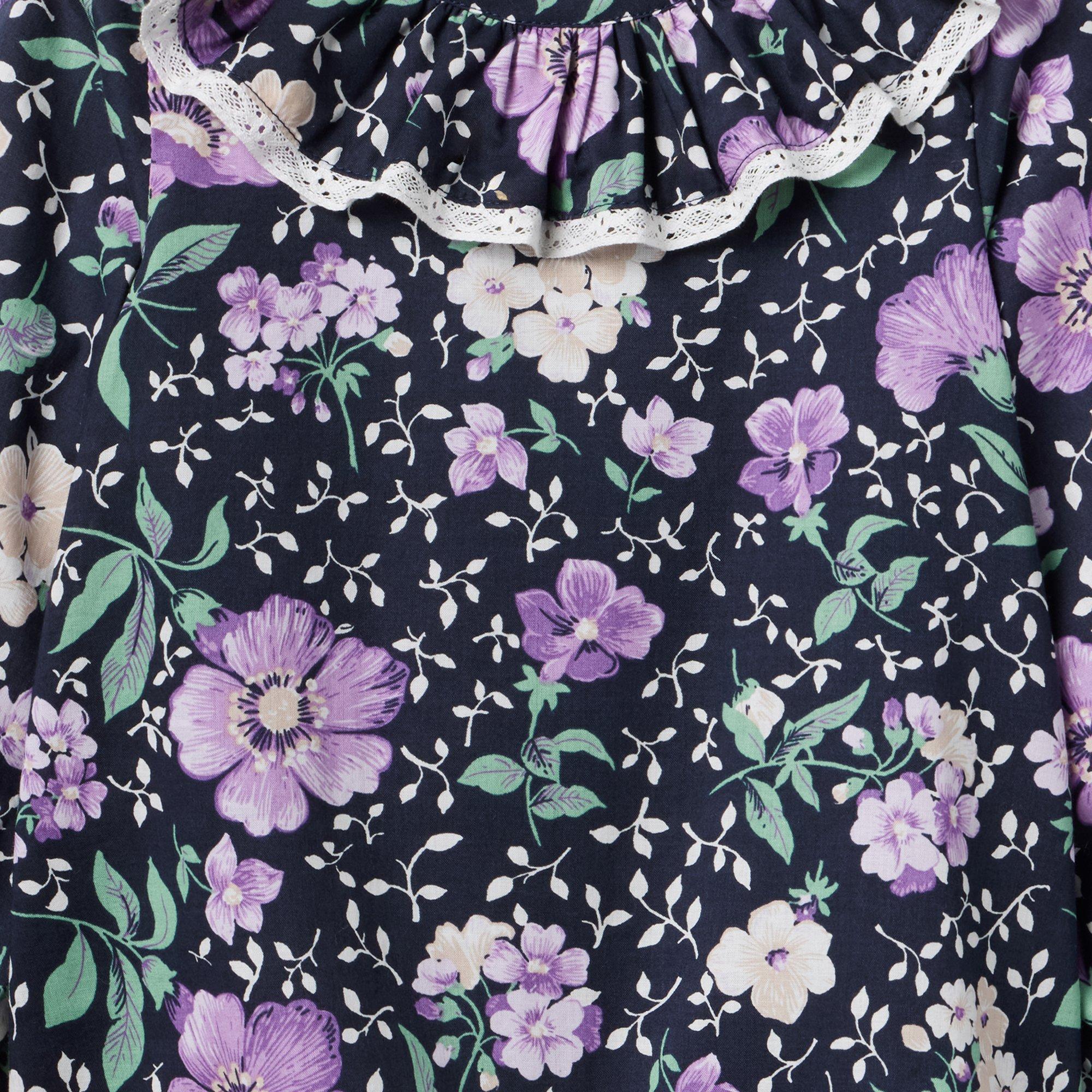 Floral Ruffle Lace Trim  Top image number 1