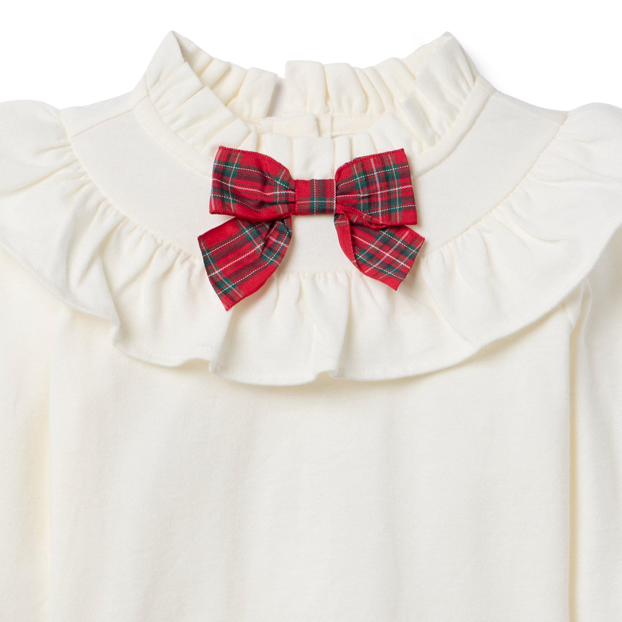 The Tartan Bow Ruffle Top image number 1