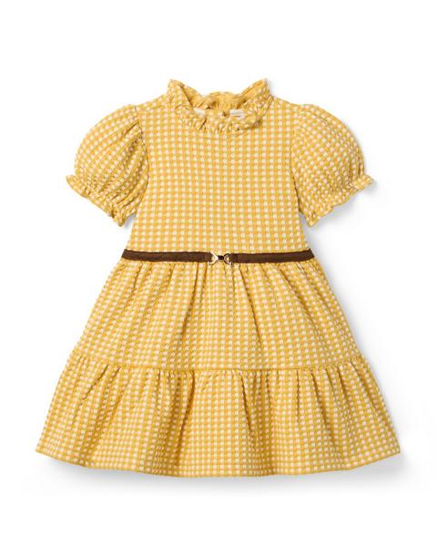 Gingham Bridle Bit Dress - Sunny Yellow Gingham