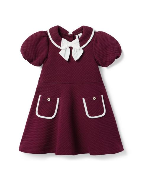 Quilted Puff Sleeve Dress