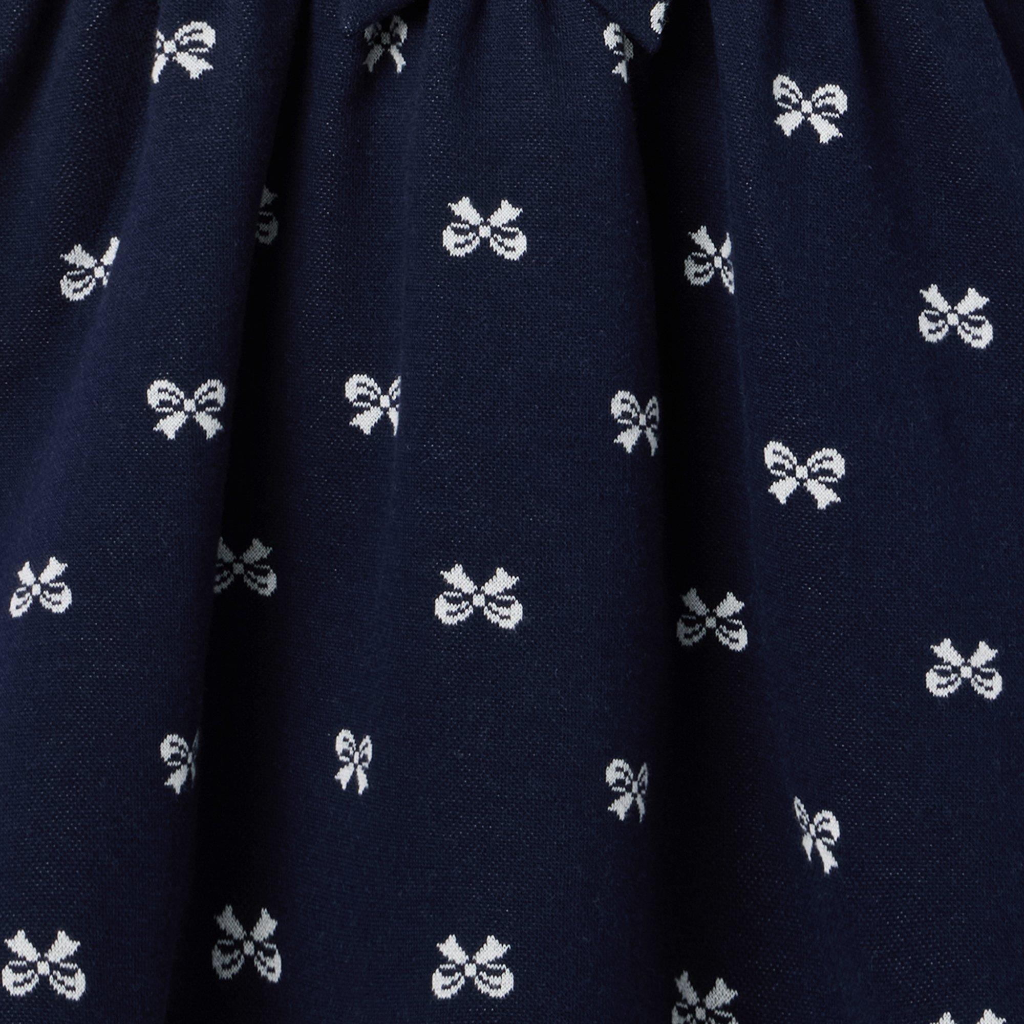 Bow Jacquard Dress
