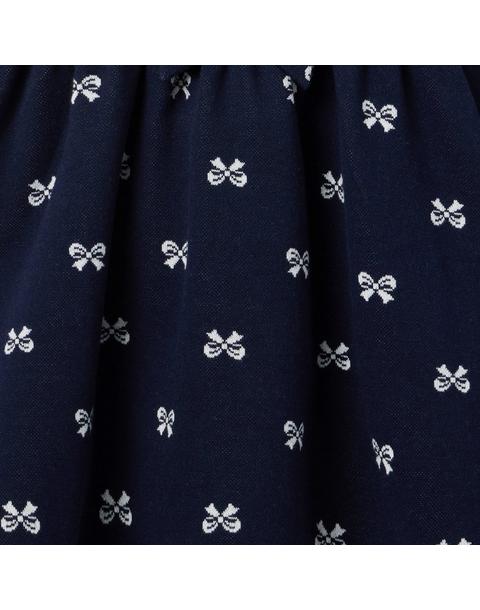 Bow Jacquard Dress