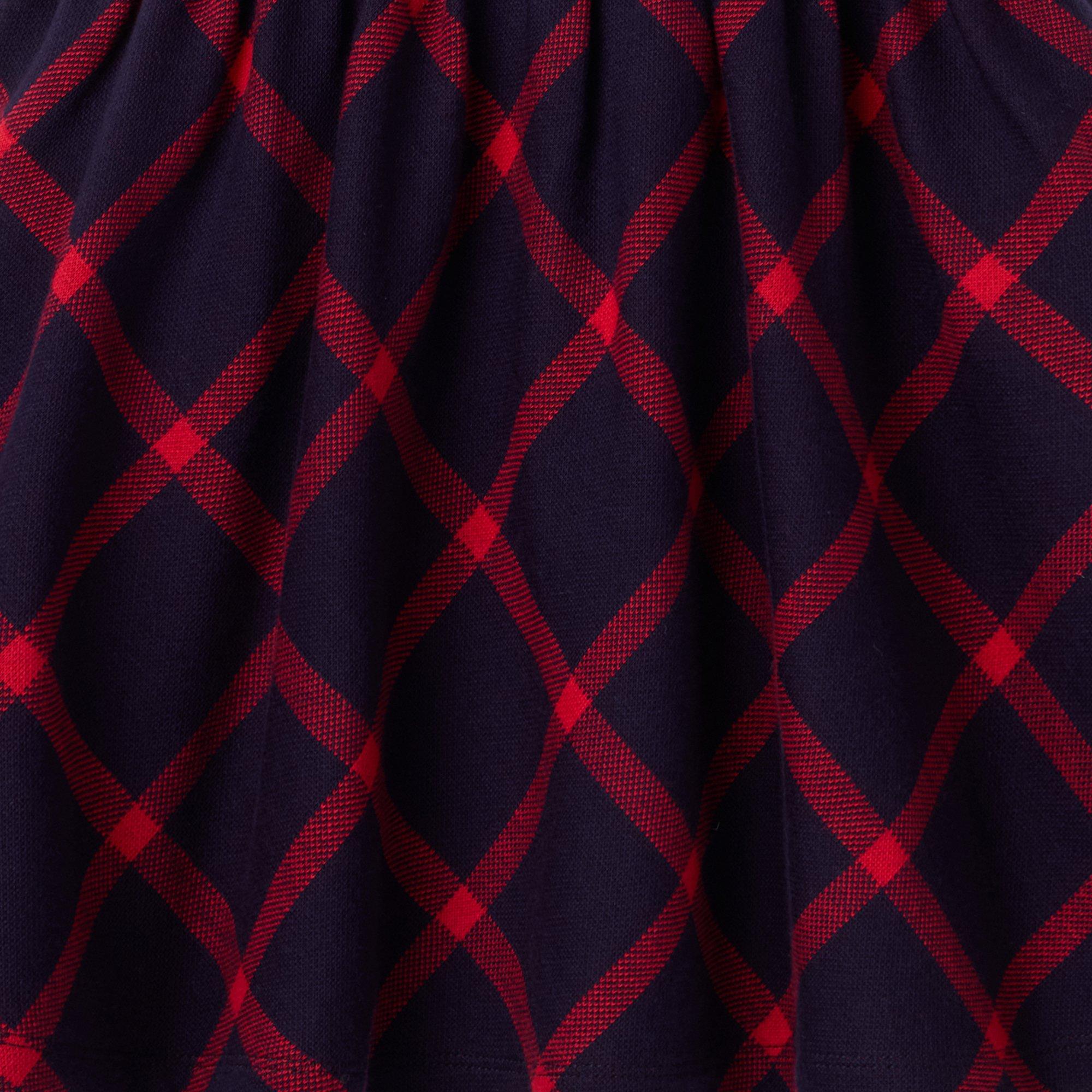 Tartan Puff Sleeve Dress image number 1