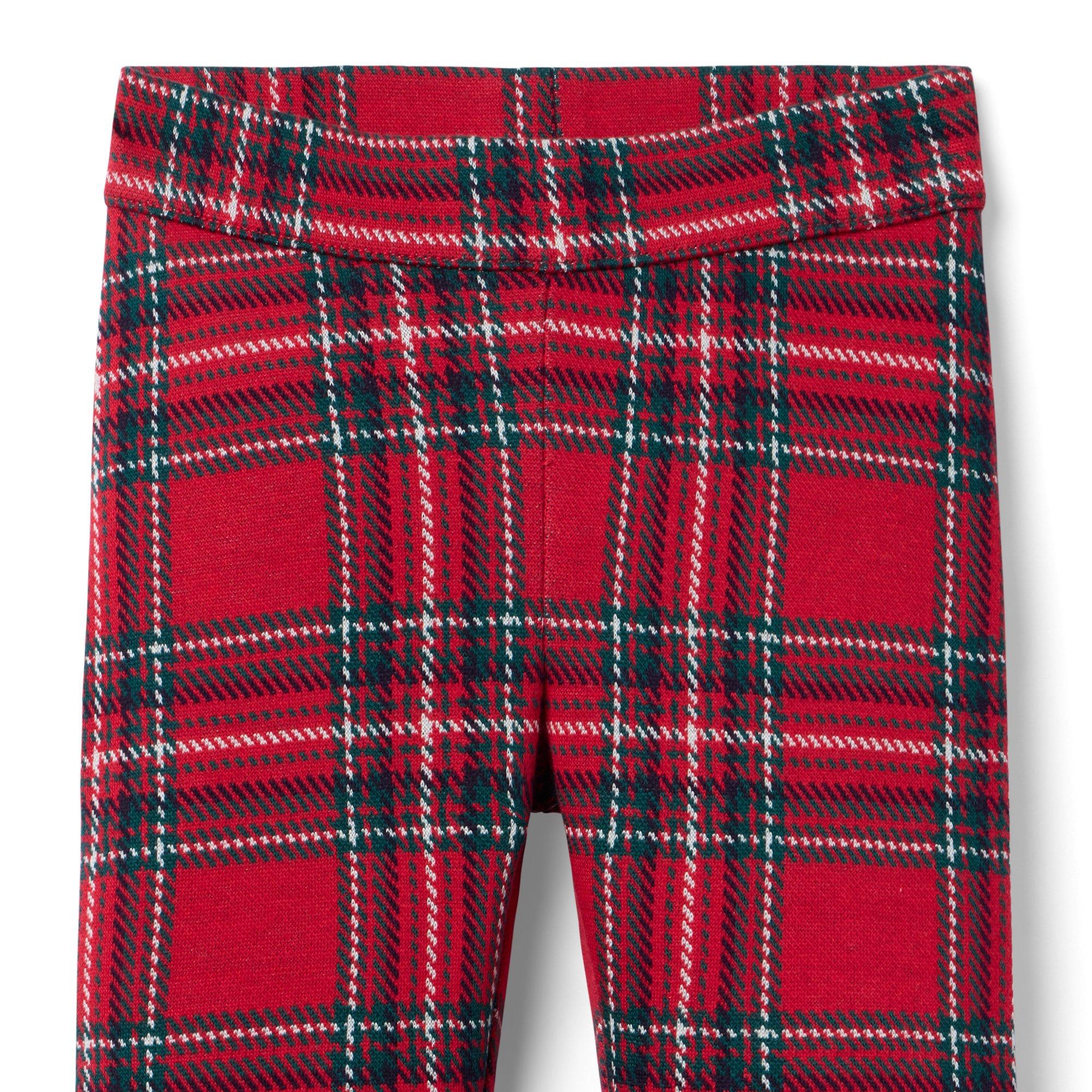 Tartan Button Cuff Jacquard Pant image number 1
