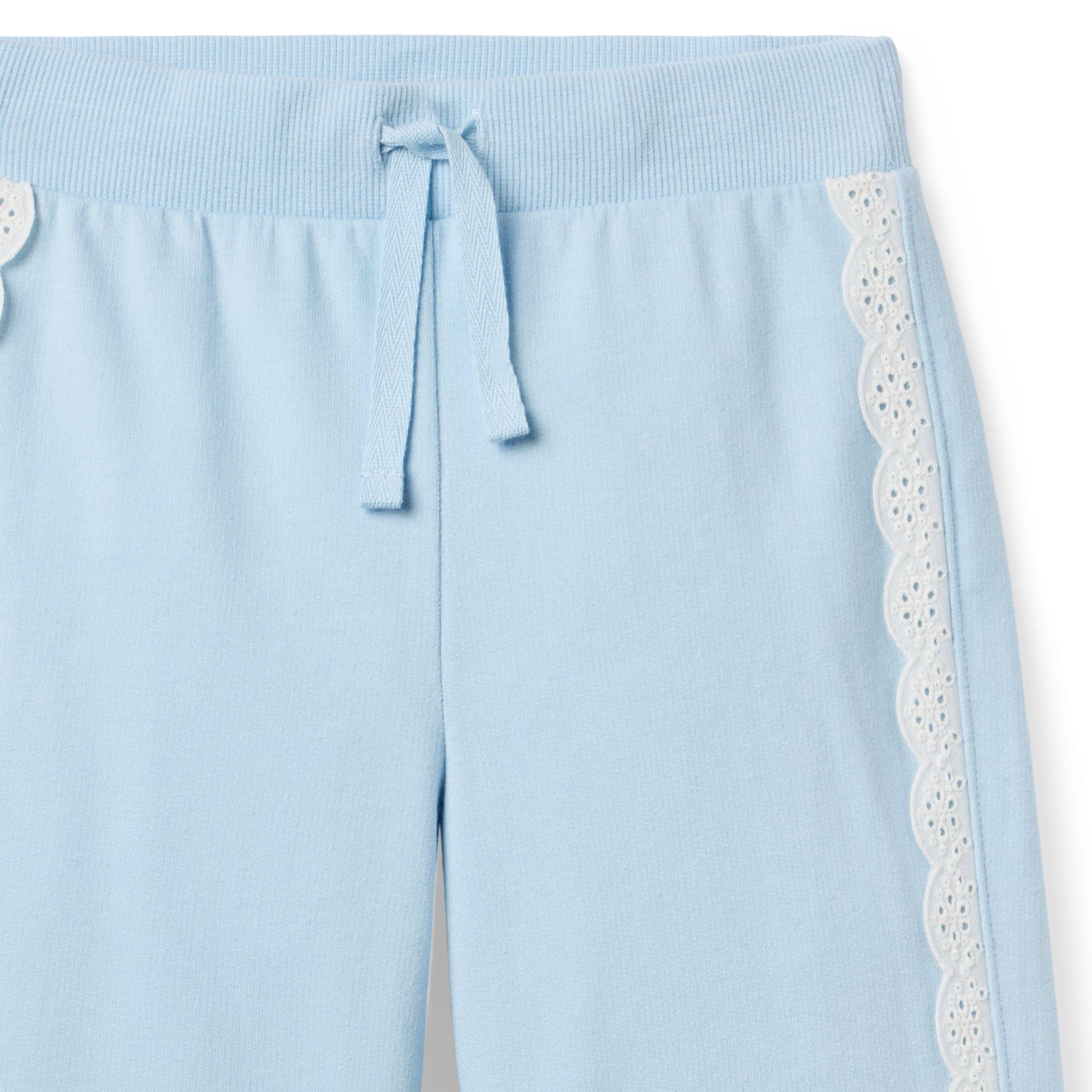 Eyelet Trim Wide Leg Pant image number 1