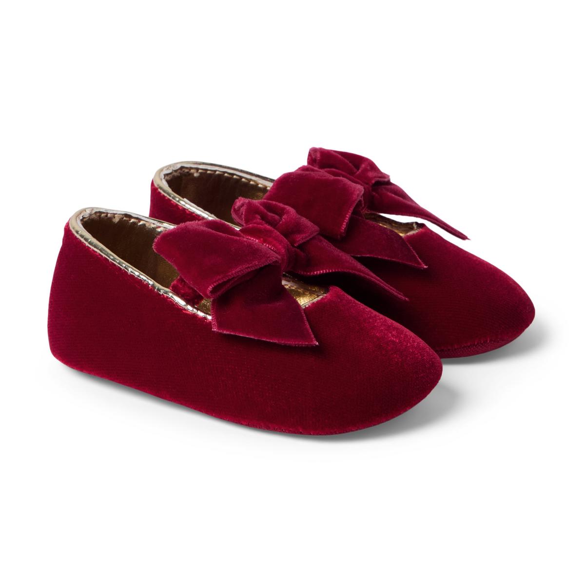 Janie and Jack Baby Velvet Bow Ballet Flat