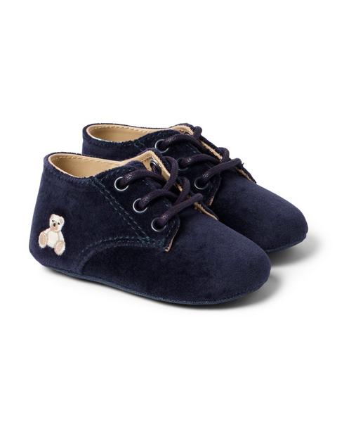 Baby Velvet Bear Icon Shoe