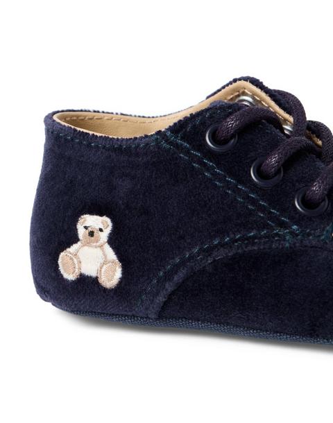 Baby Velvet Bear Icon Shoe