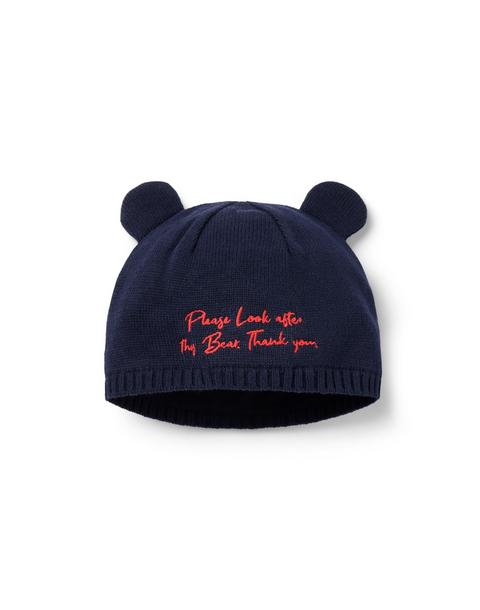 Paddington™ x Janie and Jack Baby Embroidered Bear Ear Beanie