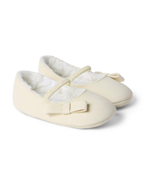 Baby Sherpa Bow Ballet Flat