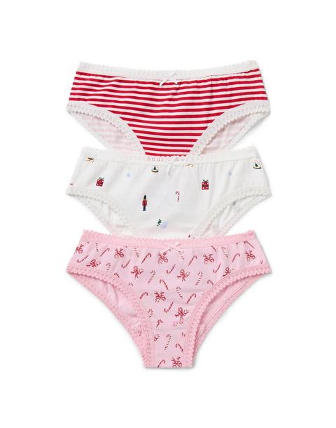 Holiday Underwear Set Girls 3-Pack