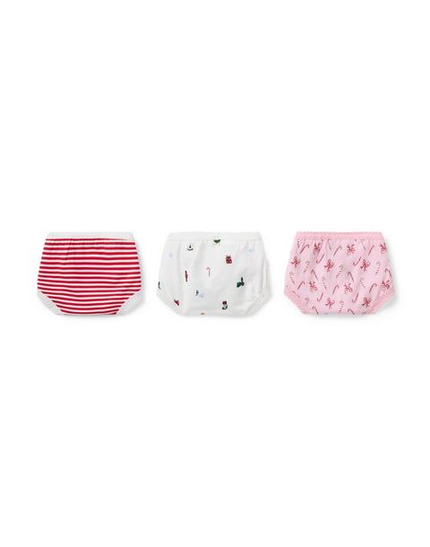Holiday Underwear Set Girls 3-Pack