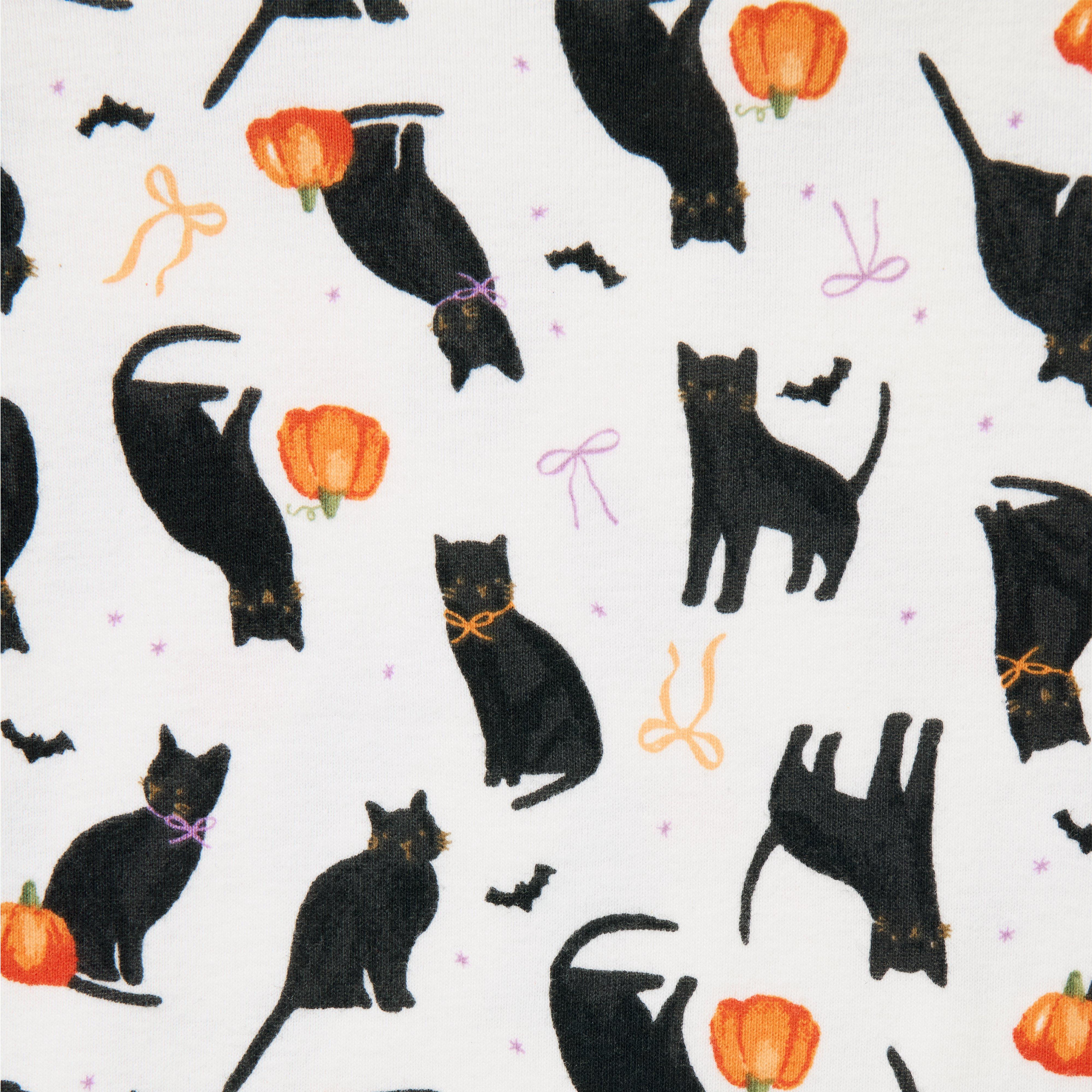 Organic Cotton Halloween Cat Pajama image number 1