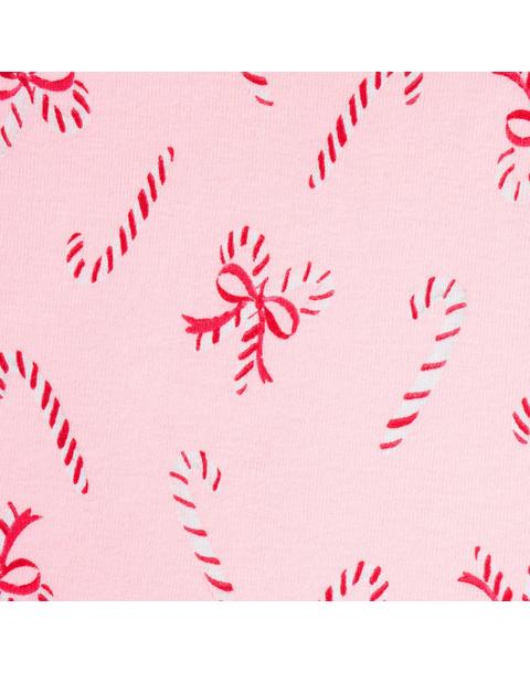 Organic Cotton Candy Cane Pajama