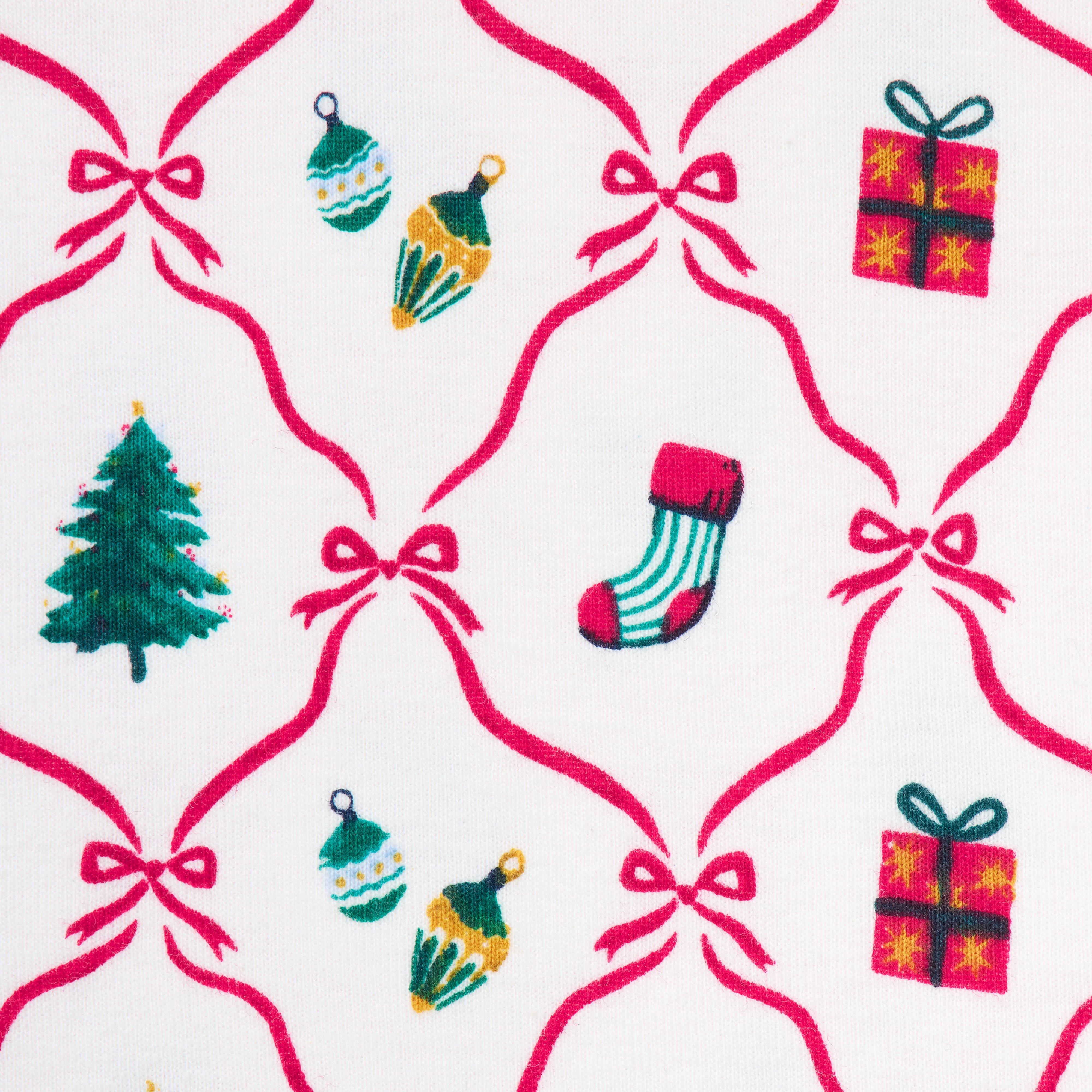Organic Cotton Holiday Ribbon Pajama image number 1