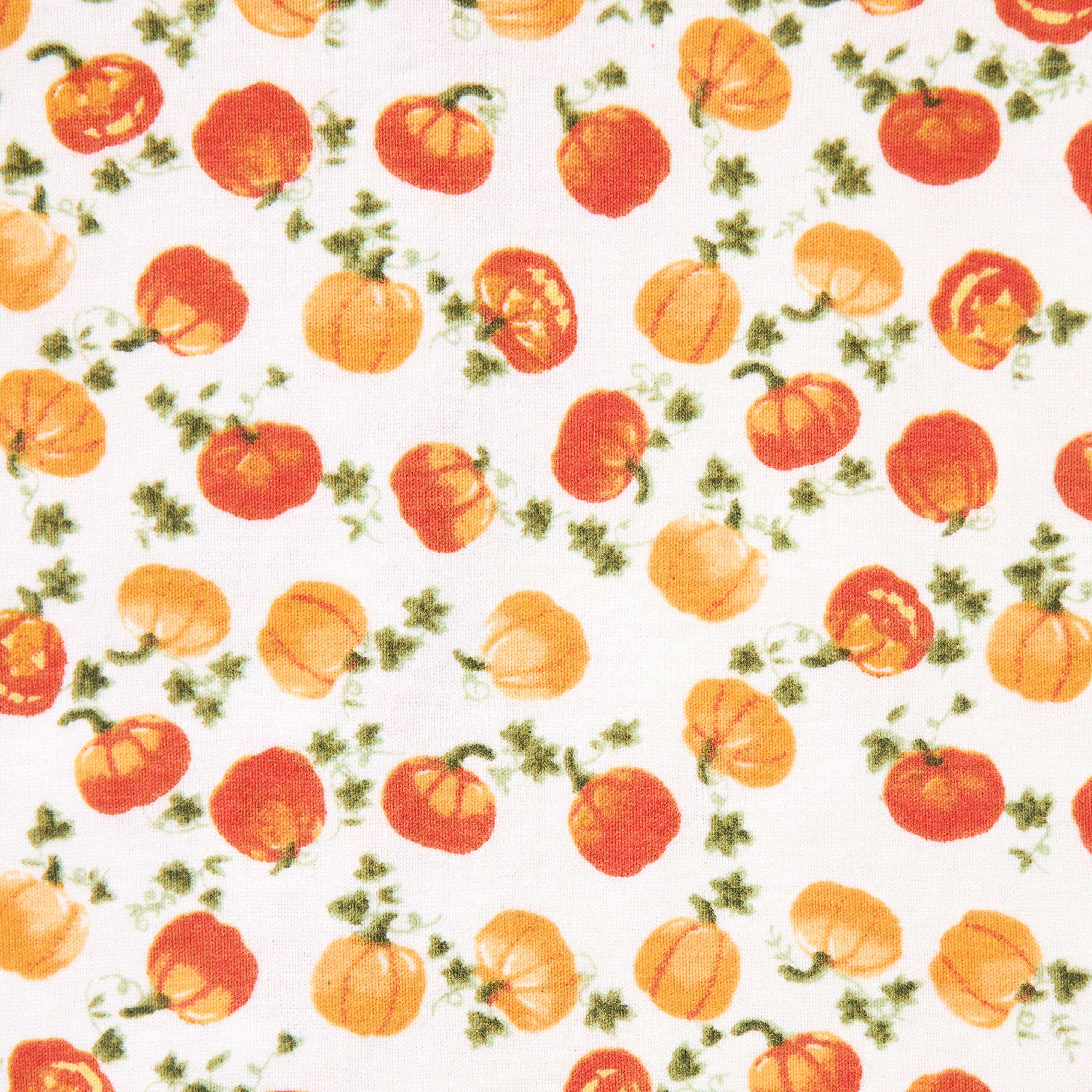 Baby Organic Cotton Pumpkin Footed Pajama image number 1